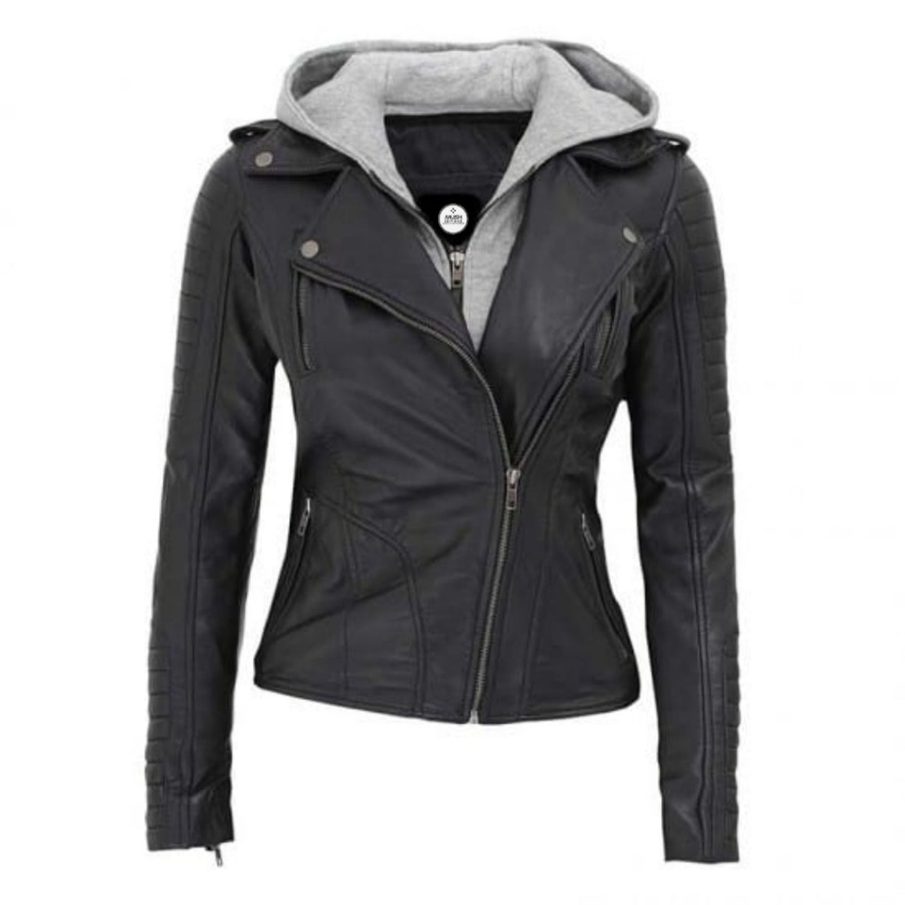 Women's Asymmetrical Leather Jacket