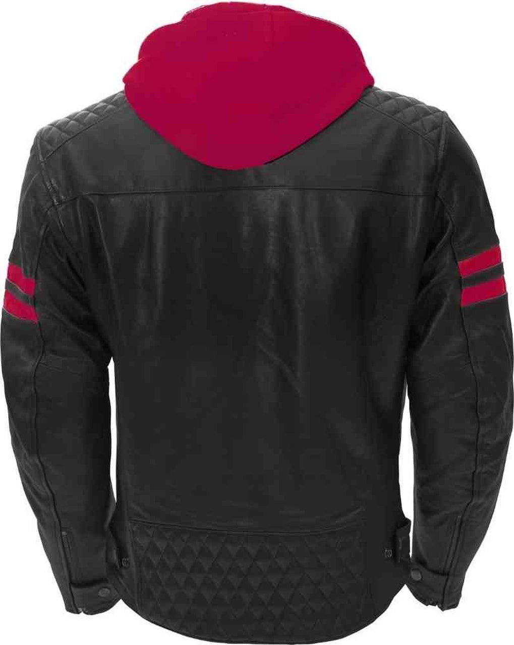 Mens Bomber Red Leather Jacket - The Genuine Leather
