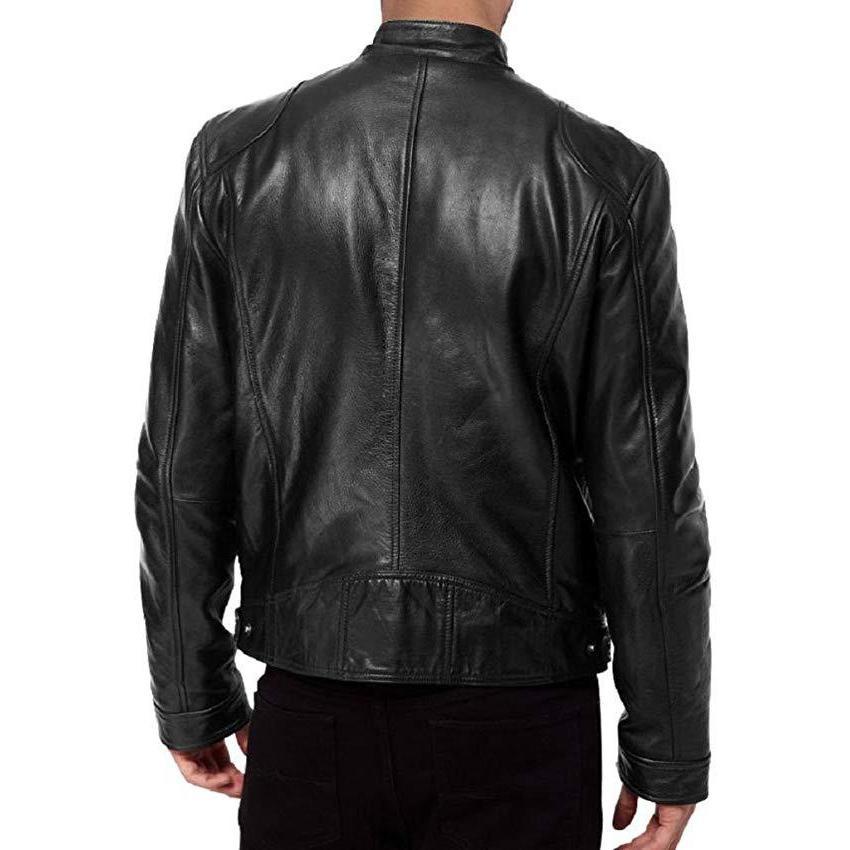 Mens Neil Black Quilted Lambskin Leather Jacket - NYC Leather Jackets